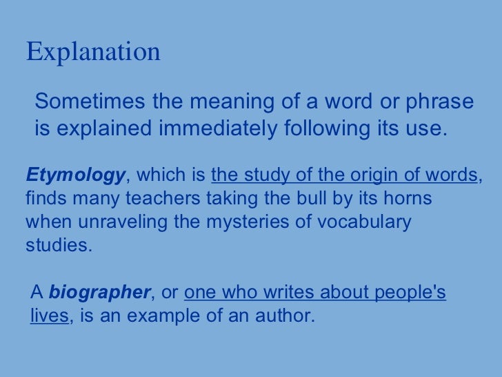 The Context of Explanation